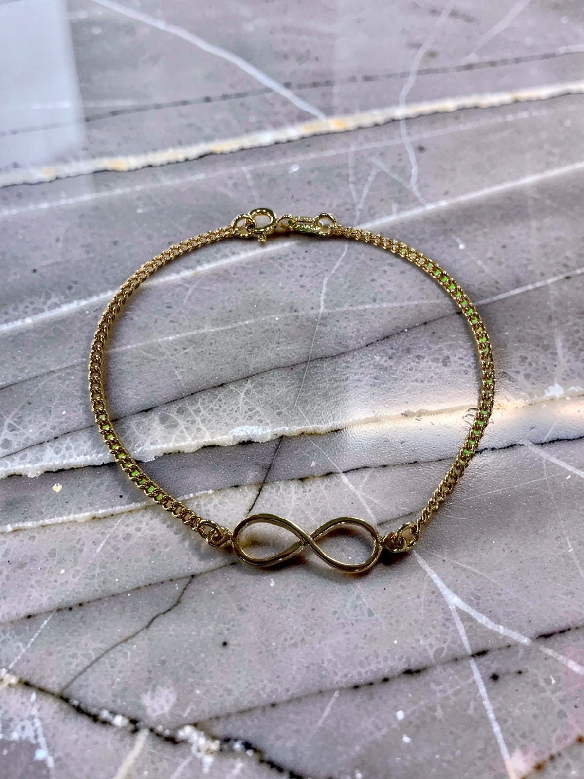 Pulsera Infinito Enchapada en Oro