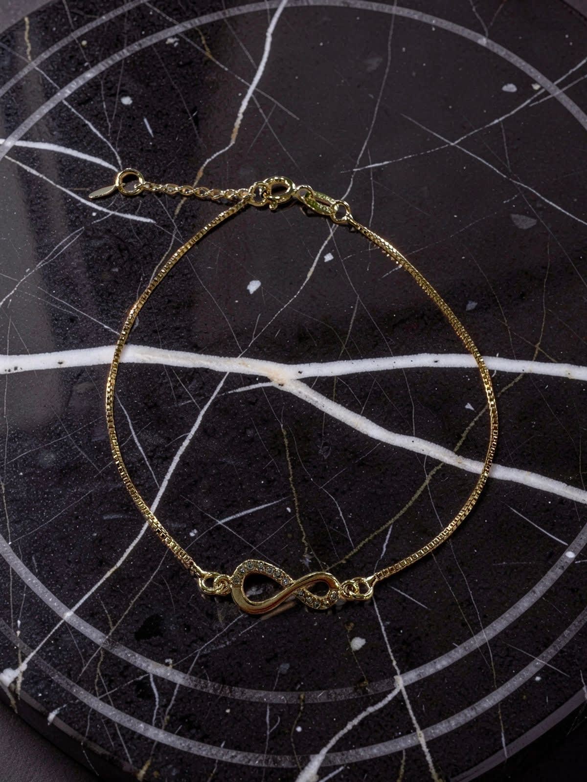 Pulsera Infinito enchapada en oro#2.1