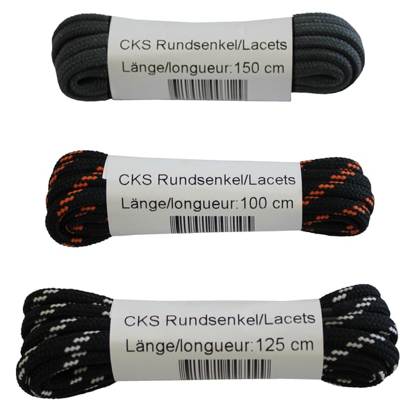 CKS Rundsenkel grau/schwarz