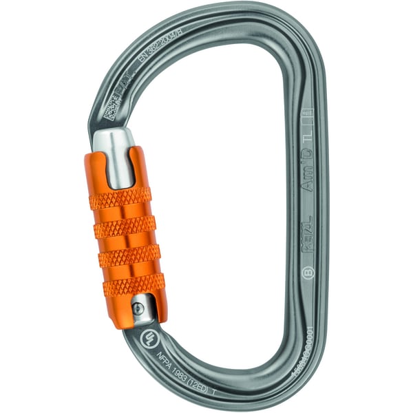 Mousqueton en aluminium PETZL Am'D TRIACT-LOCK