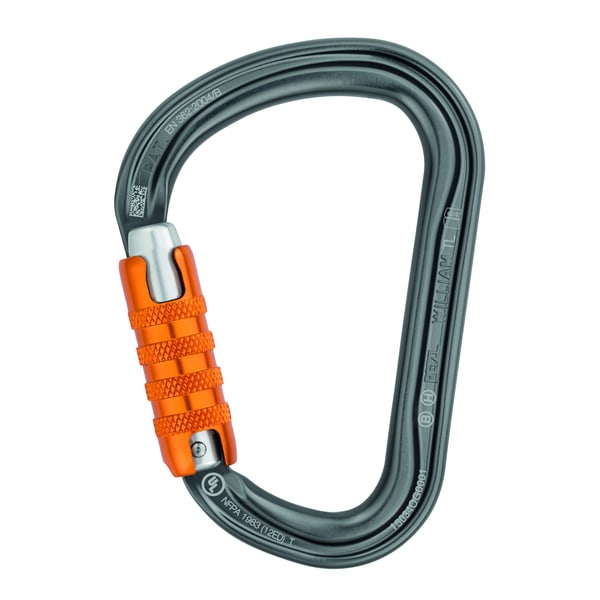 Mousqueton en aluminium PETZL WILLIAM TRIACT-LOCK