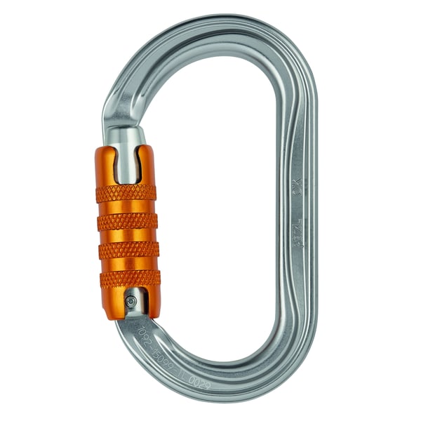 Mousqueton en aluminium PETZL OK TRIACT-LOCK