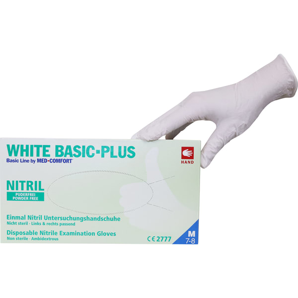 Einweghandschuhe BASIC-PLUS White