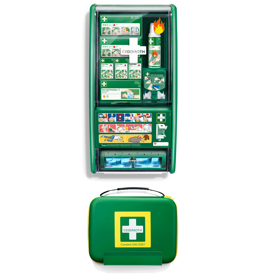 Erste-Hilfe- und Verbrennungsstation DIN 13157 CEDERROTH