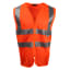Warnschutz-Weste BORMIO SAFETY Napf HiVis orange