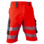 Warnschutz-Shorts BORMIO SAFETY Titlis HiVis rot/grau