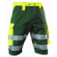 Warnschutz-Shorts BORMIO SAFETY Titlis dunkelgrün/HiVis gelb