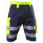 Warnschutz-Shorts BORMIO SAFETY Titlis dunkelblau/HiVis gelb