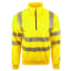 Warnschutz-Zip-Sweater BORMIO SAFETY Gonzen HiVis gelb