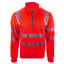 Warnschutz-Zip-Sweater BORMIO SAFETY Gonzen HiVis rot