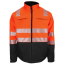 Warnschutz-Softshelljacke HiVis orange/schwarz