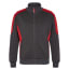 Sweatjacke ENGEL Galaxy anthrazit grau/tomatenrot