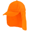Sonnenschutz-Cap BORMIO SPIRIT Kina HiVis orange