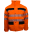 Warnschutz-Thermo-Regenjacke BORMIO SAFETY Ruchi HiVis orange/schwarz