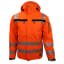 Warnschutz-Winter-Softshelljacke BORMIO SAFETY Brisi HiVis orange/schwarz