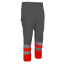 Warnschutzhose BORMIO SAFETY Tödi EU-Grössen grau/HiVis rot