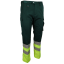 Warnschutzhose BORMIO SAFETY Tödi EU-Grössen dunkelgrün/HiVis gelb
