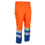 Warnschutzhose BORMIO SAFETY Tödi EU-Grössen HiVis orange/hellblau