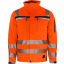 Warnschutz-Softshelljacke BORMIO SAFETY Dom HiVis orange/dunkelblau