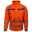 Warnschutz-Softshelljacke BORMIO SAFETY Dom HiVis orange/royalblau