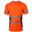Warnschutz-Shirt BORMIO SAFETY Eiger HiVis orange/schwarz