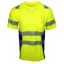 Warnschutz-Shirt BORMIO SAFETY Grand HiVis gelb/dunkelblau