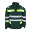 Regenjacke BORMIO SPIRIT Thorgard dunkelgrün/HiVis gelb