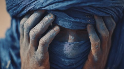 The Blue That Crossed the Sahara