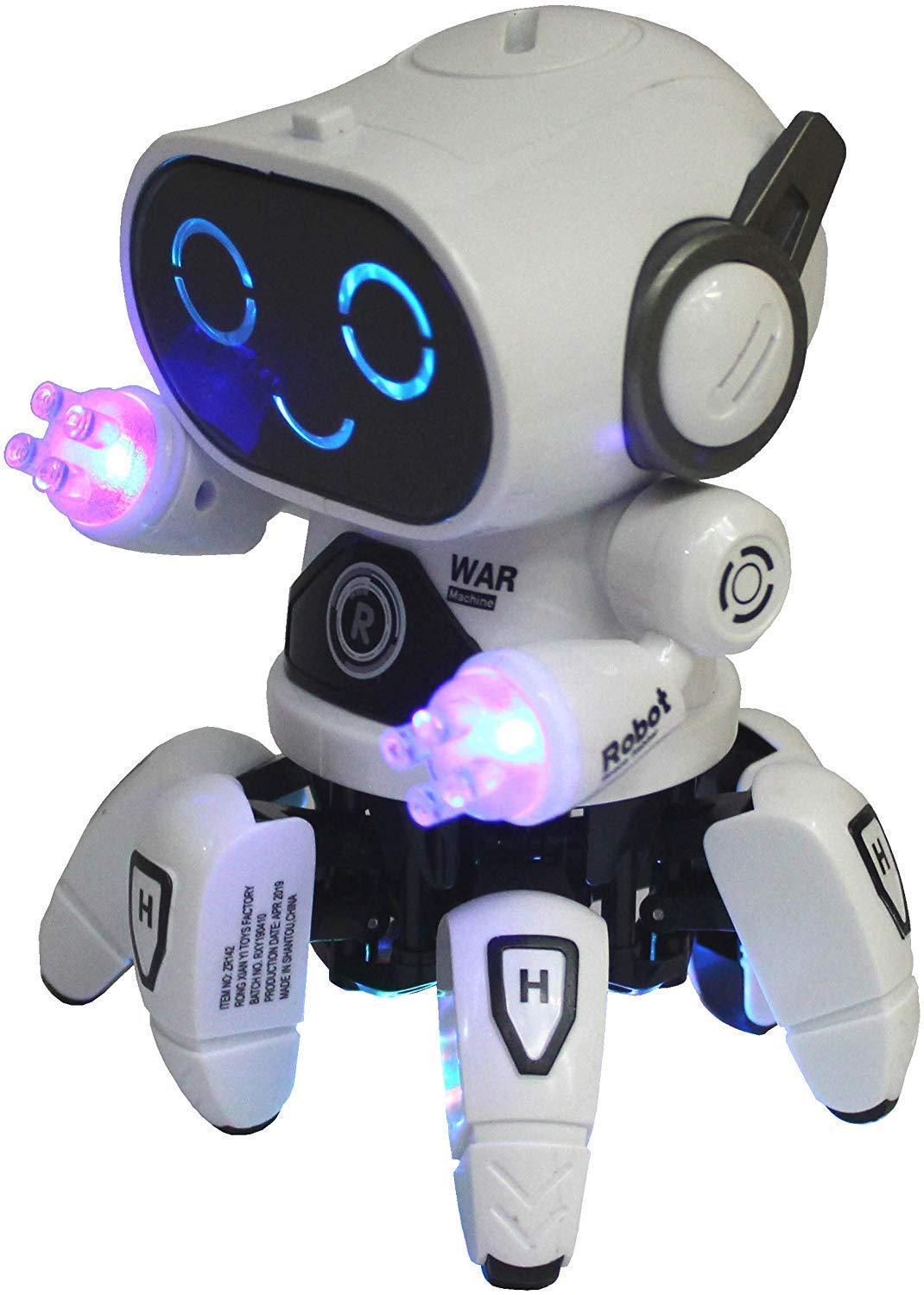 VGRASSP Bot Robot Pioneer Colorful Lights and Music All