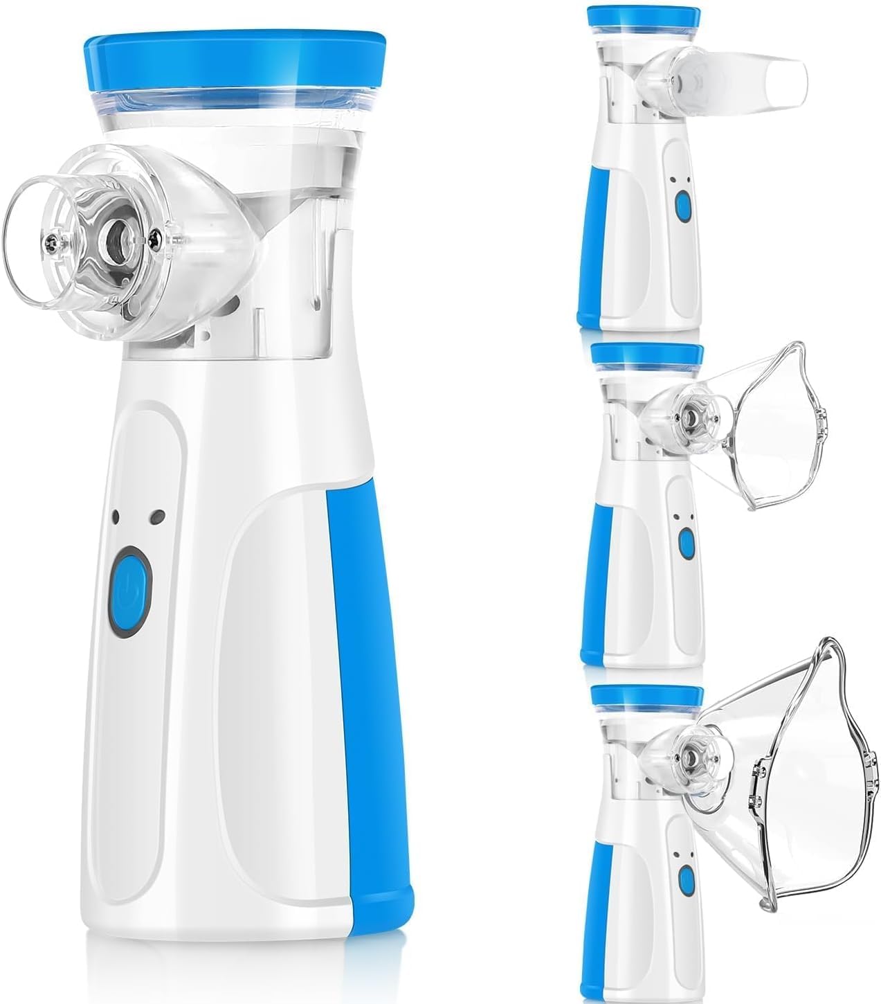 Pridarsh Portable Mesh Nebulizer, Silent and Compact Nebulizer Machine for Adult and Kids, Wireless Vaporizer Machine With Respiratory Mask, Effective for Cough, Asthma, Sinusitis, and Bronchitis,