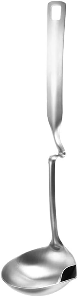 Unomor Grease Remover Cooking Tool Oil Filter Spoon 304 Stainless Steel Soup Scoop Oil Separating Spoon Handle
