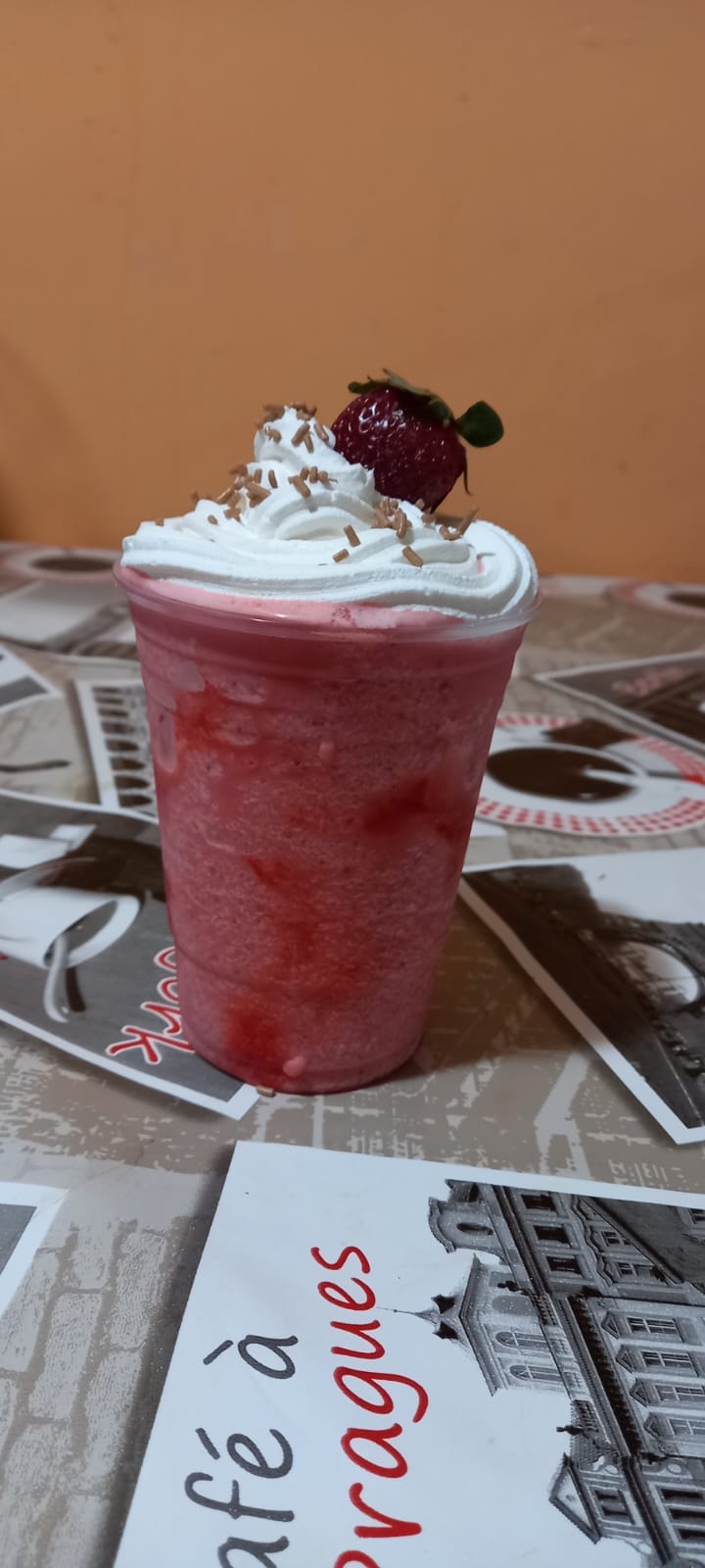 Frappe de fresa
