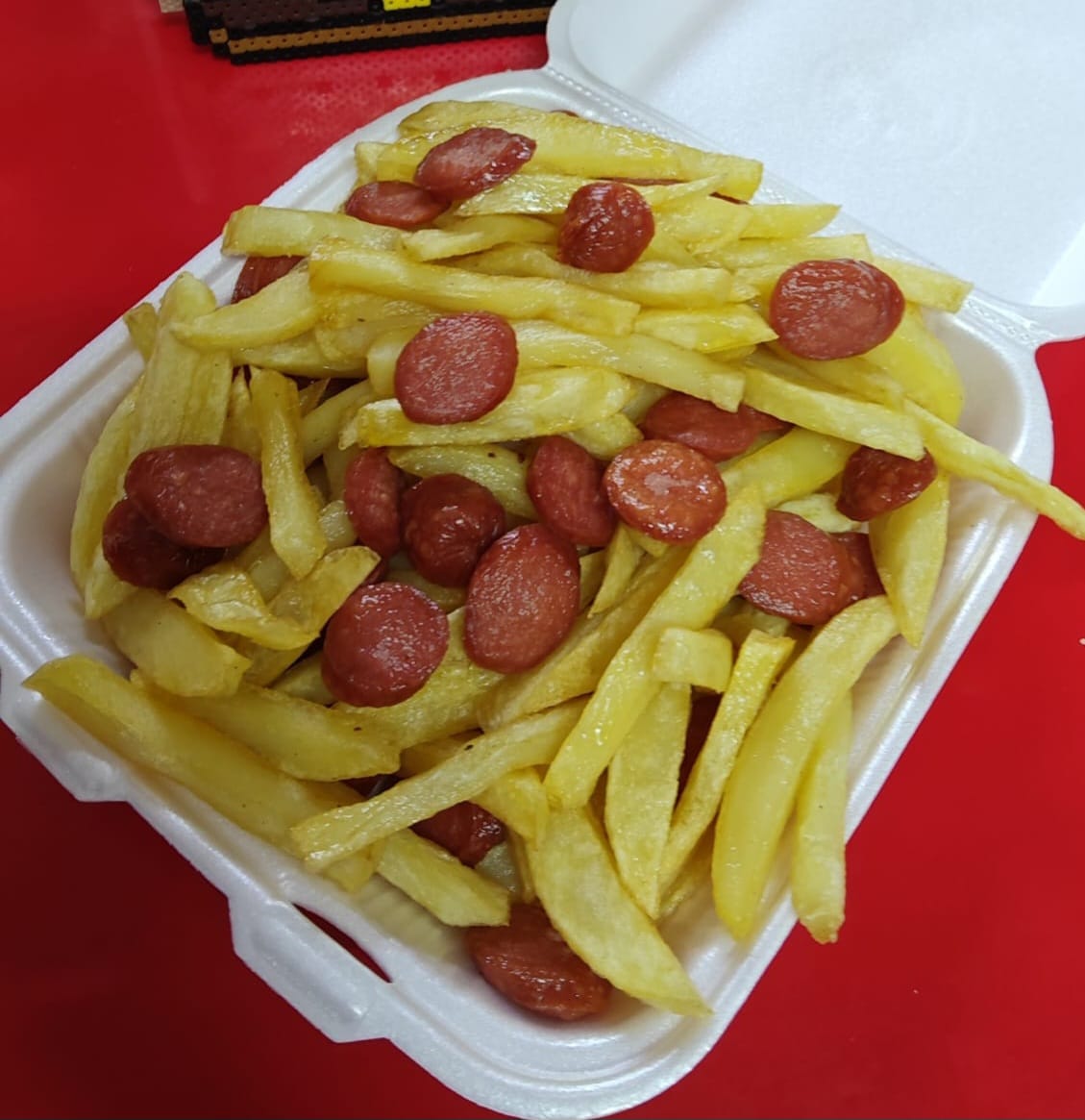 Salchipapas grandes