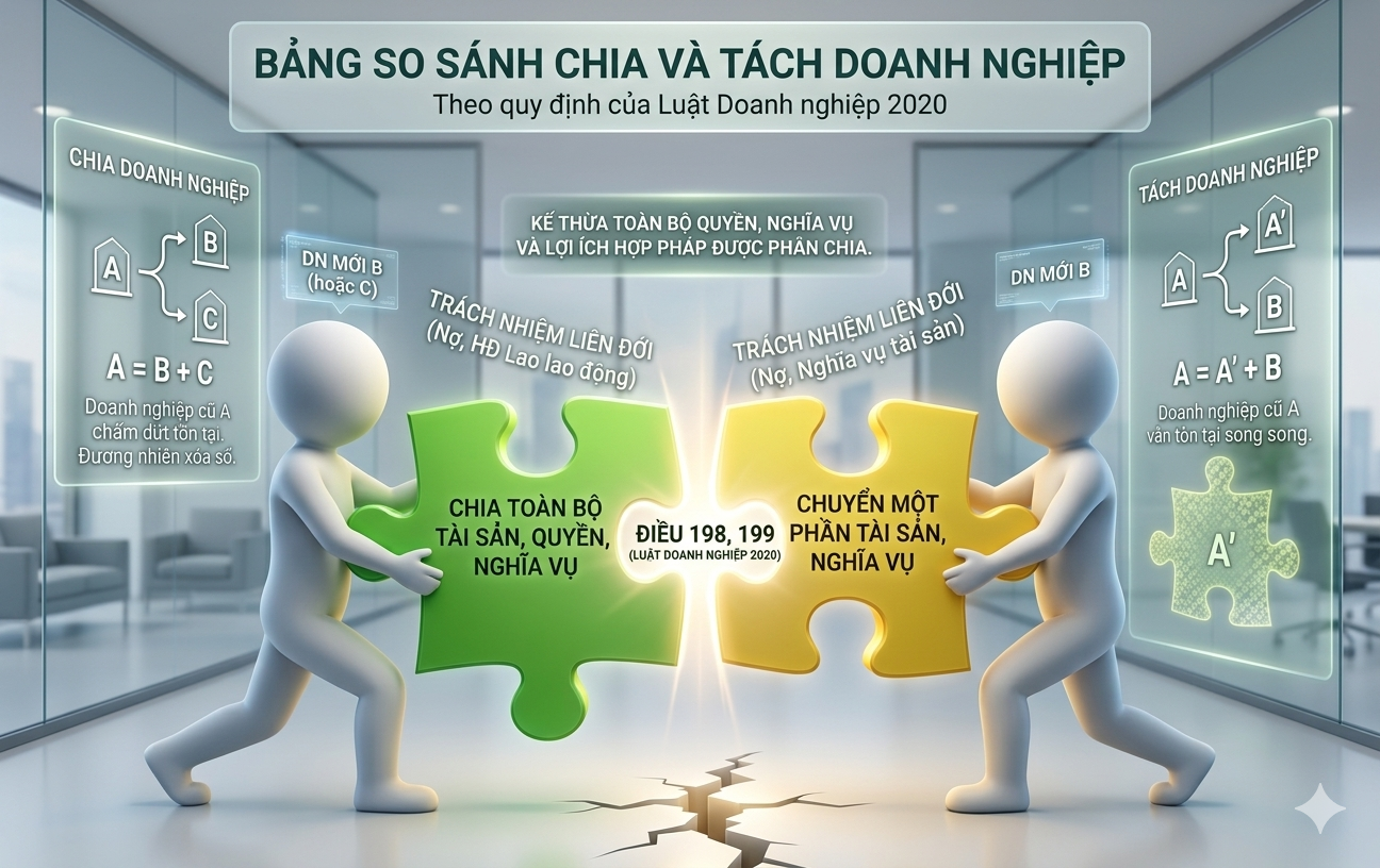 Chia & Tách Doanh Nghiệp. Nhận diện đúng để lựa chọn chiến lược phù hợp?