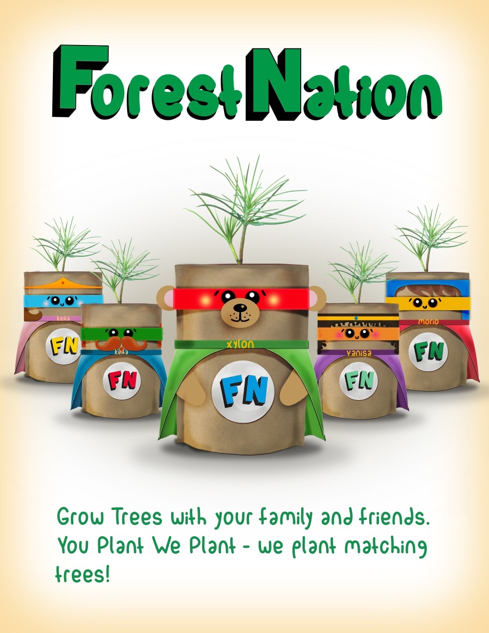 ForestNation Guardians Tree Kits Pack for Kids, We Plant 50 More