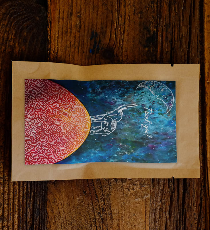 Show your friends how much you appreciated them with 'Thank You' tree gifting card.