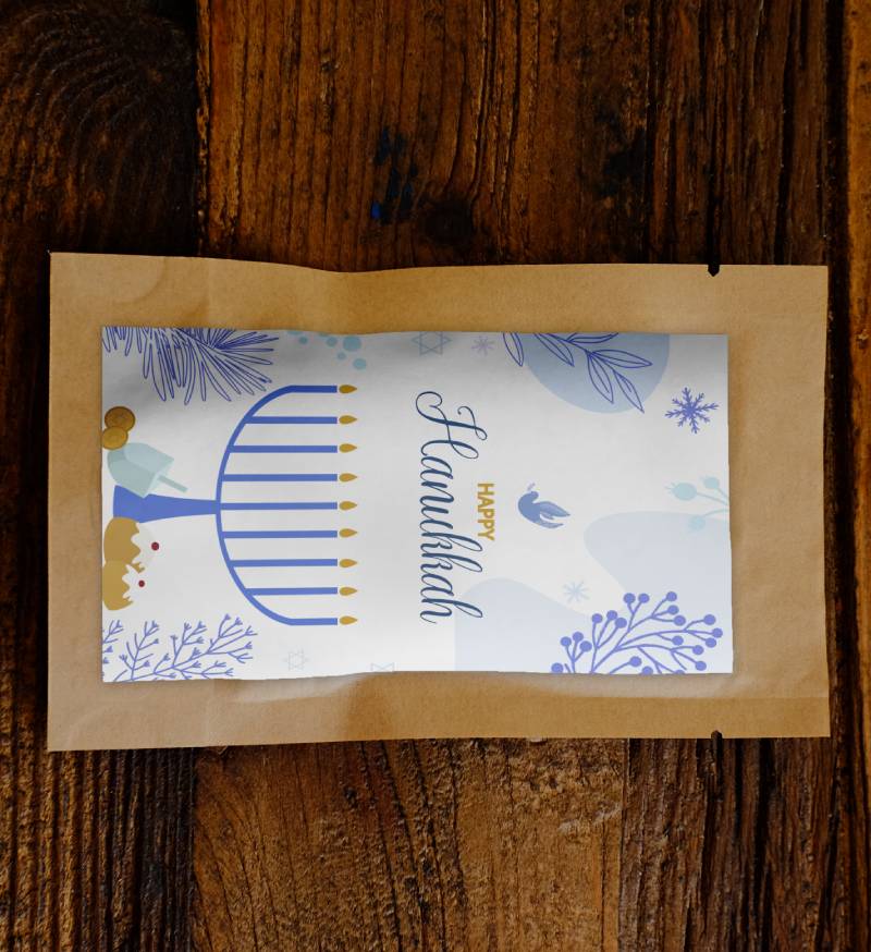 Happy Hanukkah Candles Blue Growing Kit - Image 2