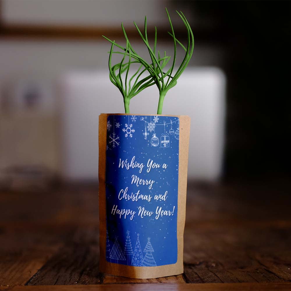 Wishing You Merry Christmas and New Year design