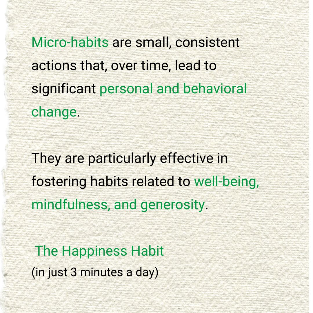 The Micro Habit Of Happiness - ForestNation