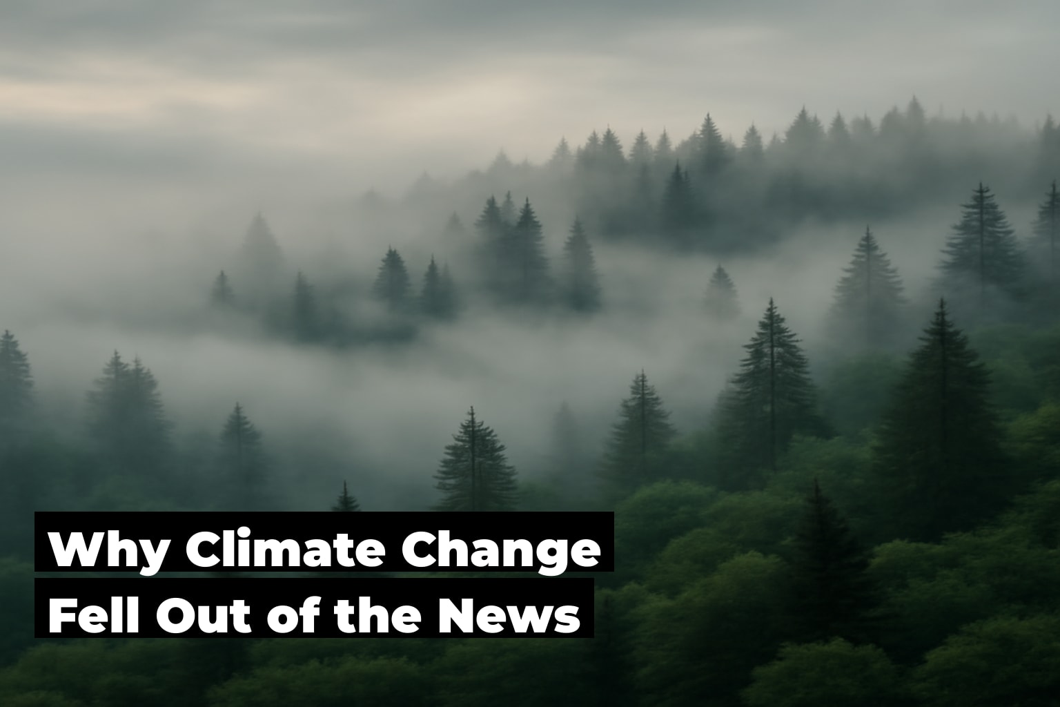 Why Climate Change Is Not in the News Anymore