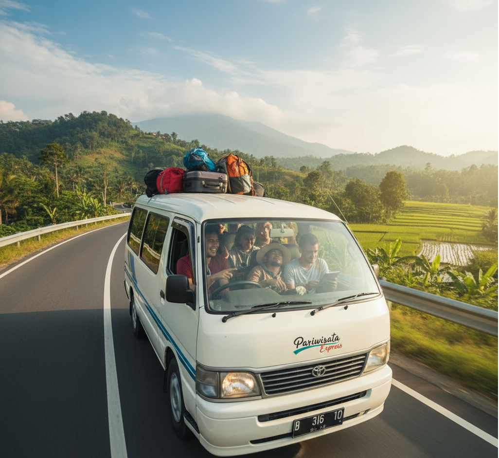 Sopir siap menjemput dengan mobil sewaan