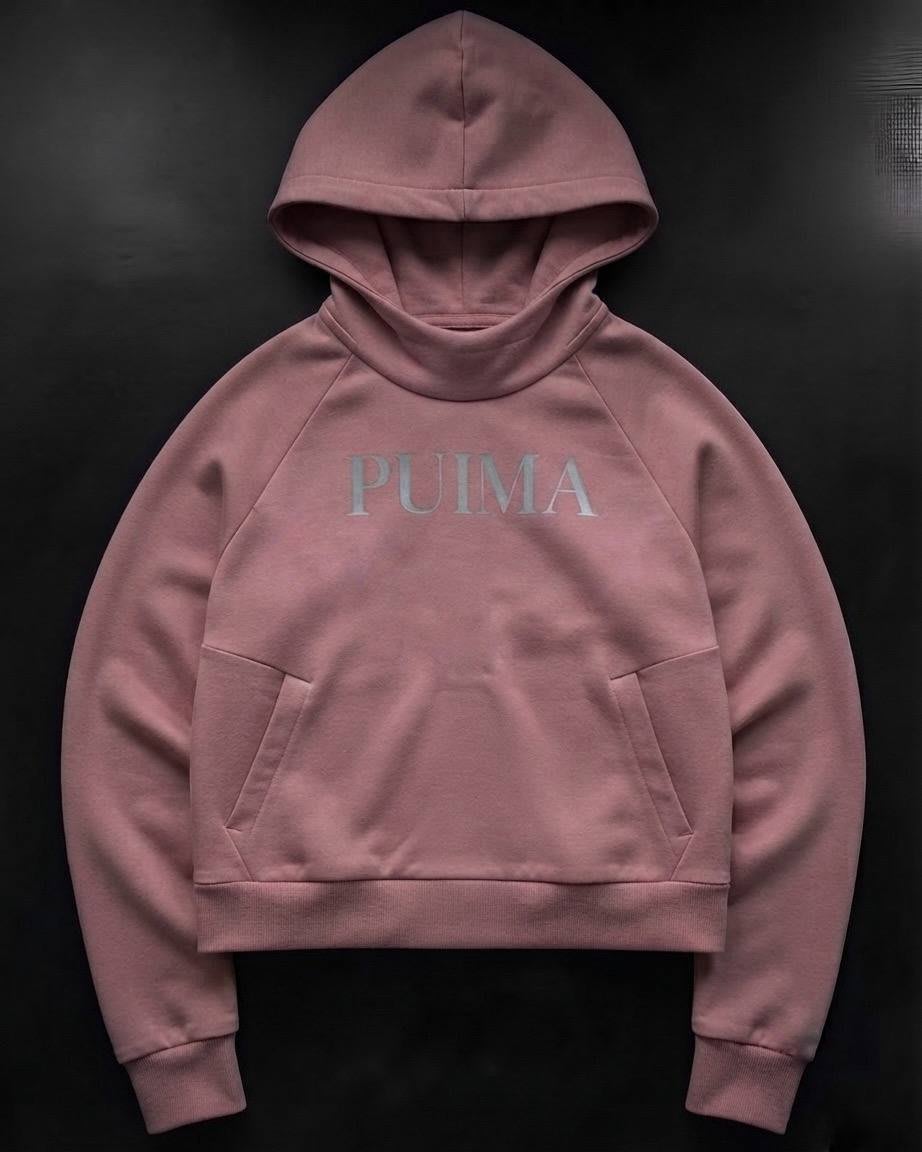 Puma Pink Logo Hoodie