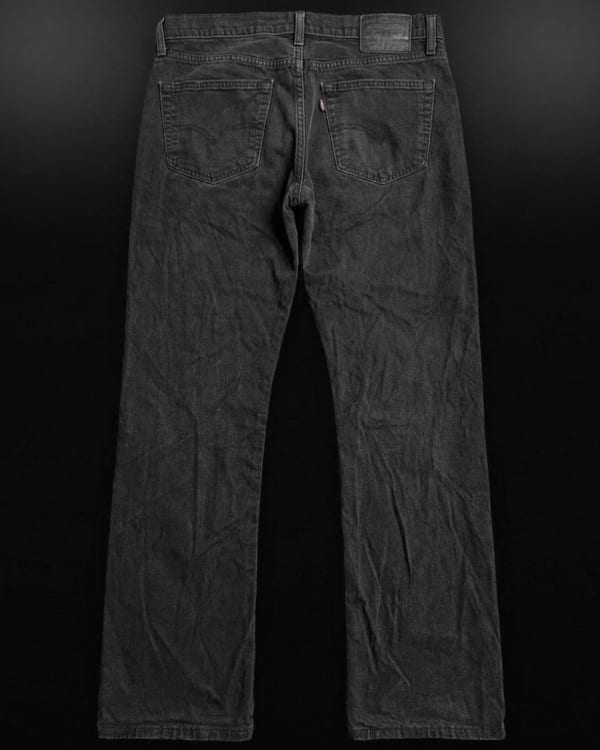Levis Black Straight Jeans
