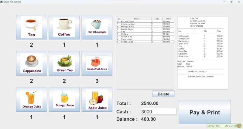 POS System for Juicebar