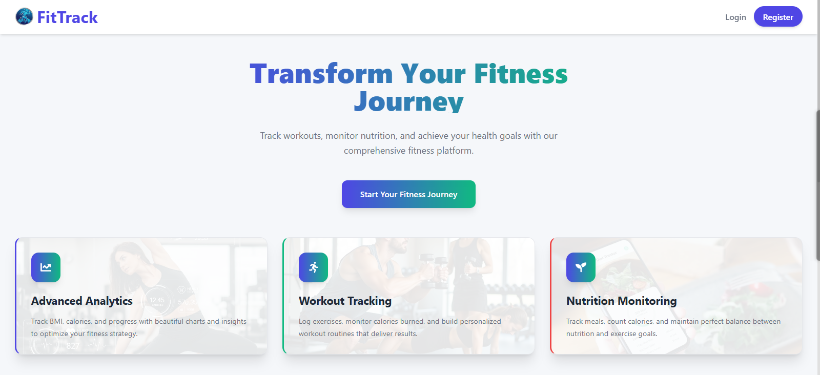 FitTrack- A Health & Fitness Tracker