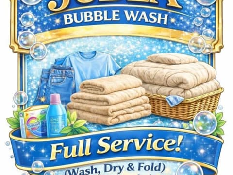Judea Bubble Wash laundry shop in Bacolod City