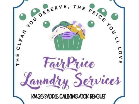FairPrice Laundry Services laundry shop in La Trinidad