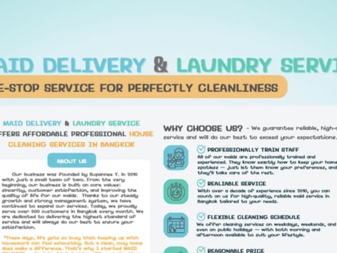 Maid Delivery & Laundry Service - บริการทำความสะอาด laundry shop in Silom