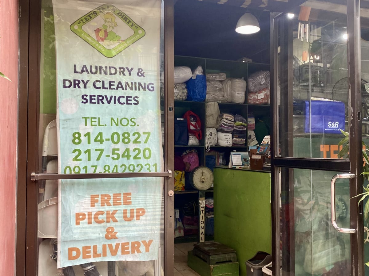 Let's Talk Dirty laundry shop in Makati
