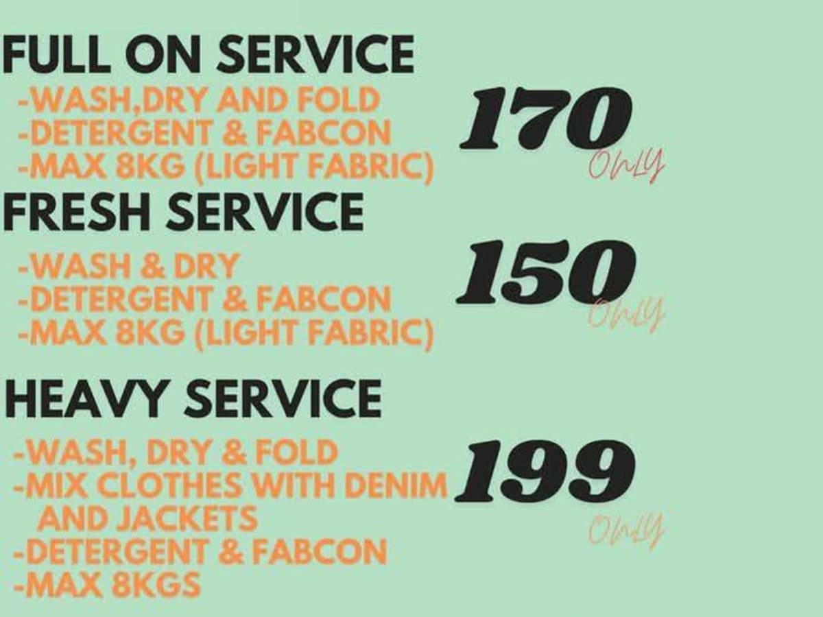 Clean & Beans laundry shop in Malabon